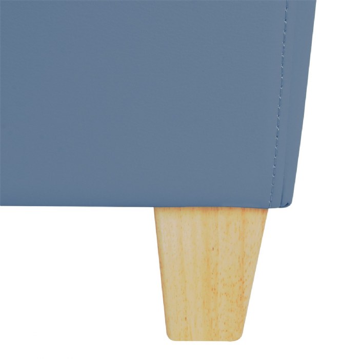 Alternate Image #1 of Modern Vinyl Couch - Blue