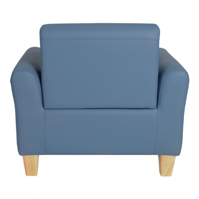 Alternate Image #1 of Modern Vinyl Chair - Blue