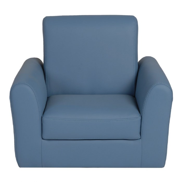 Alternate Image #1 of Toddler Modern Vinyl Chair - Blue