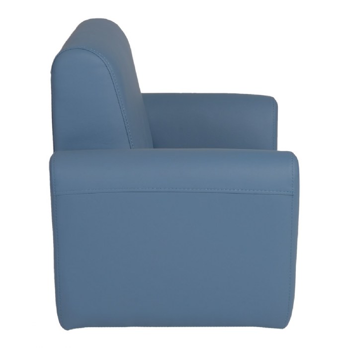 Alternate Image #1 of Toddler Modern Vinyl Chair - Blue