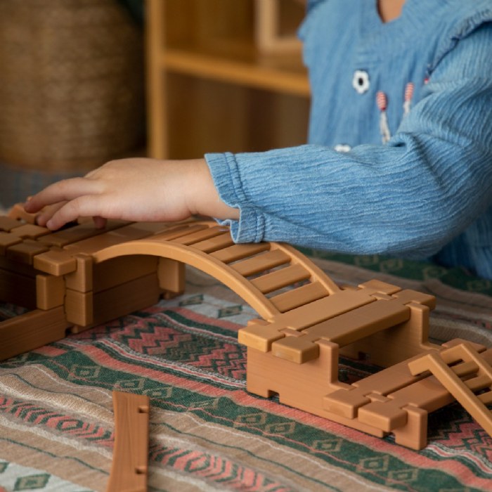 Alternate Image #1 of Tabletop Notch Blocks - Eastern 87 Piece Set