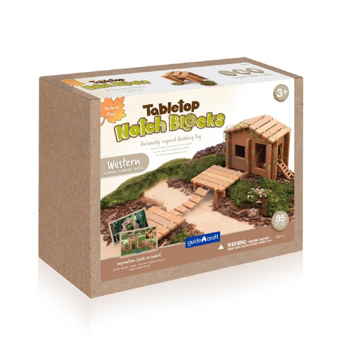 Alternate Image #1 of Tabletop Notch Blocks - Western 85 Piece Set