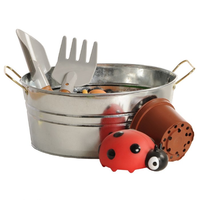 Alternate Image #1 of Galvanized Tin Totes - Set of 2