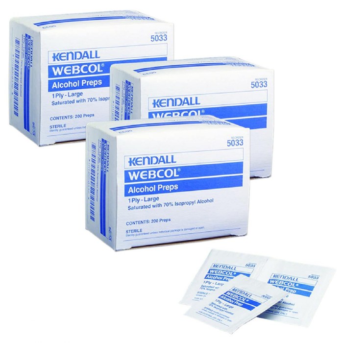 Alternate Image #1 of Alcohol Prep Wipes 1.75"L x 1.75"W