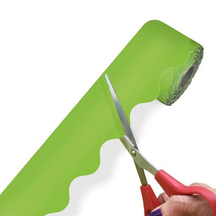 Alternate Image #1 of Rolled Scalloped Border - Lime