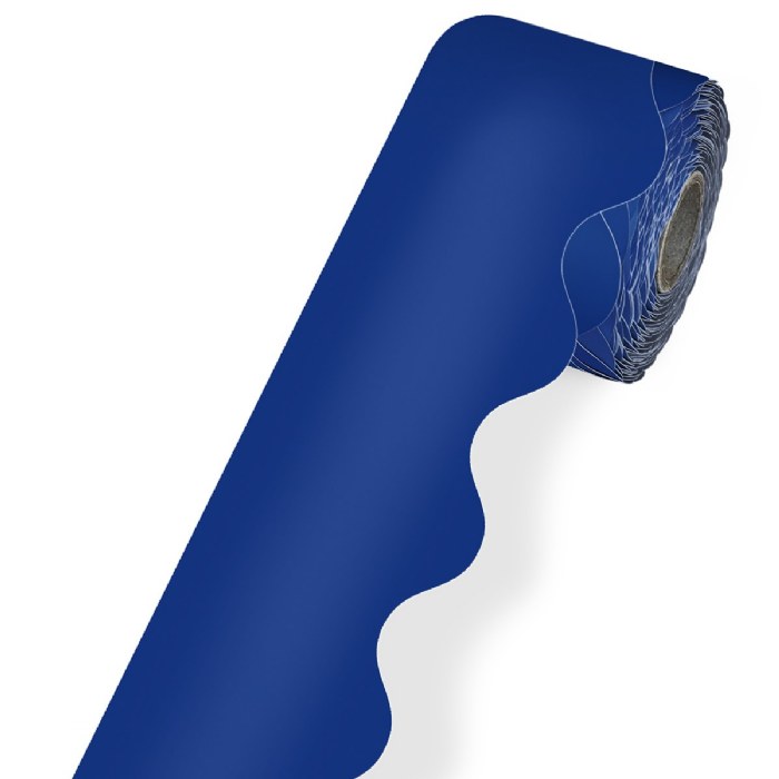 Primary Image of Rolled Scalloped Border - Navy