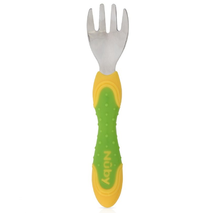 Alternate Image #1 of Stainless Steel Toddler Fork and Spoon - Set of 10