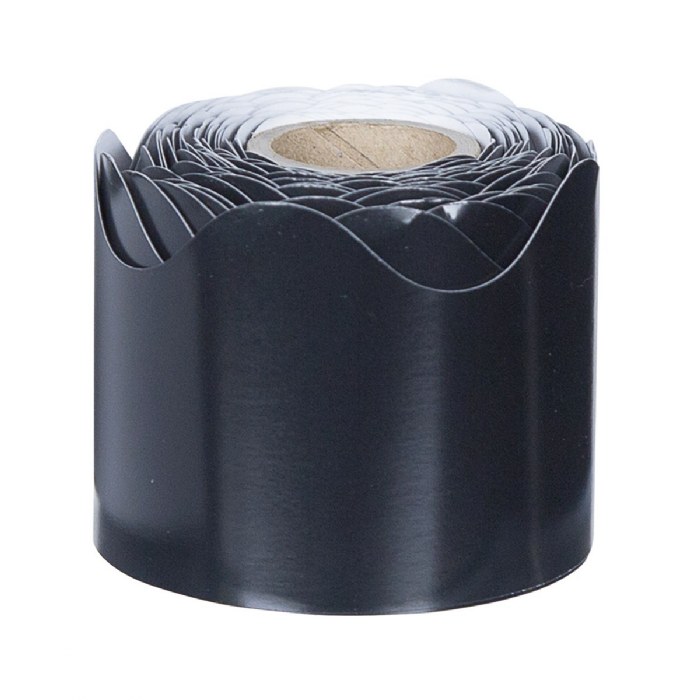 Primary Image of Black Rolled Scalloped Border - 36" x 2.25" - Single Roll