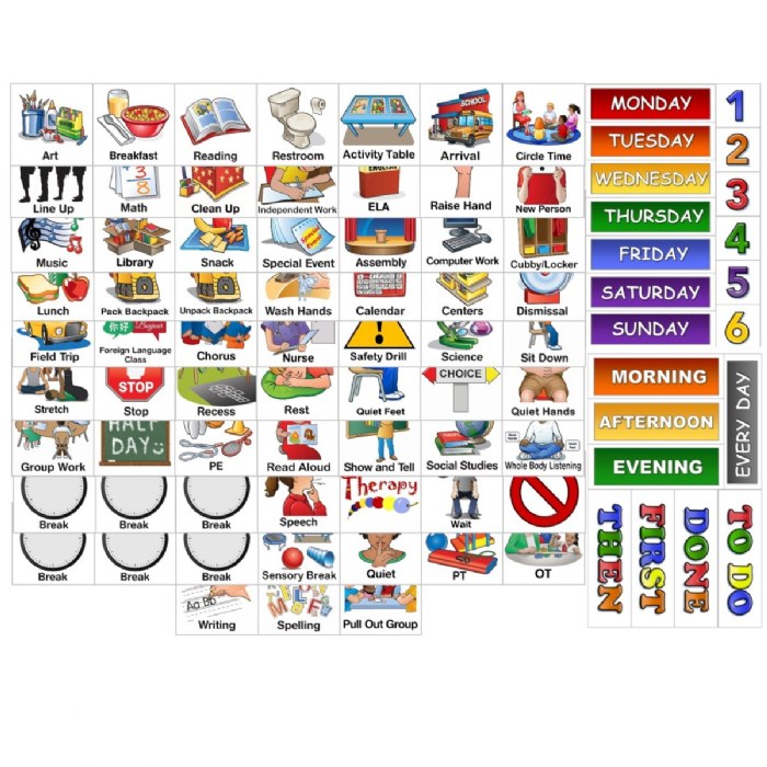 Alternate Image #1 of SchKIDules&trade; Magnet Set - 87 Pieces