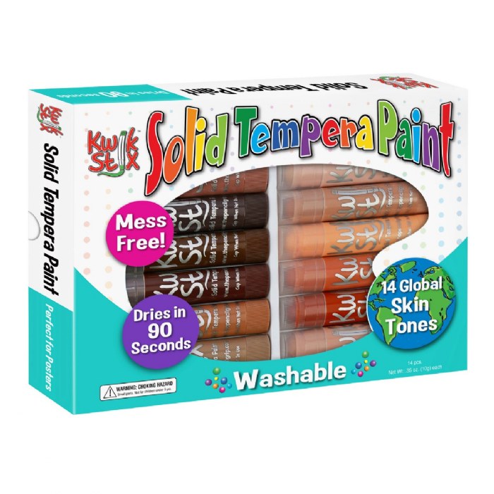 Primary Image of Kwik Stix Solid Tempera Paint Global Skin Tones - 14 Count
