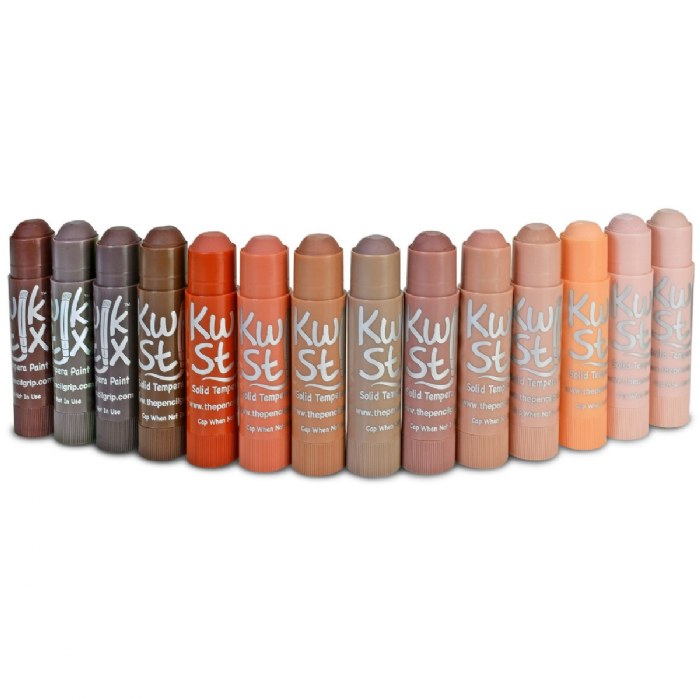 Alternate Image #1 of Kwik Stix Solid Tempera Paint Global Skin Tones - 14 Count