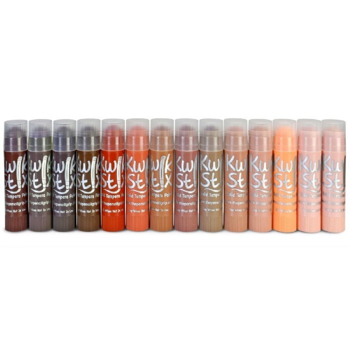 Alternate Image #1 of Kwik Stix Solid Tempera Paint Global Skin Tones - 14 Count
