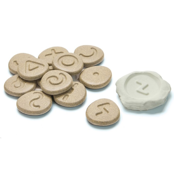 Alternate Image #1 of Eco-Friendly Tactile Matching Stones - 24 Pieces