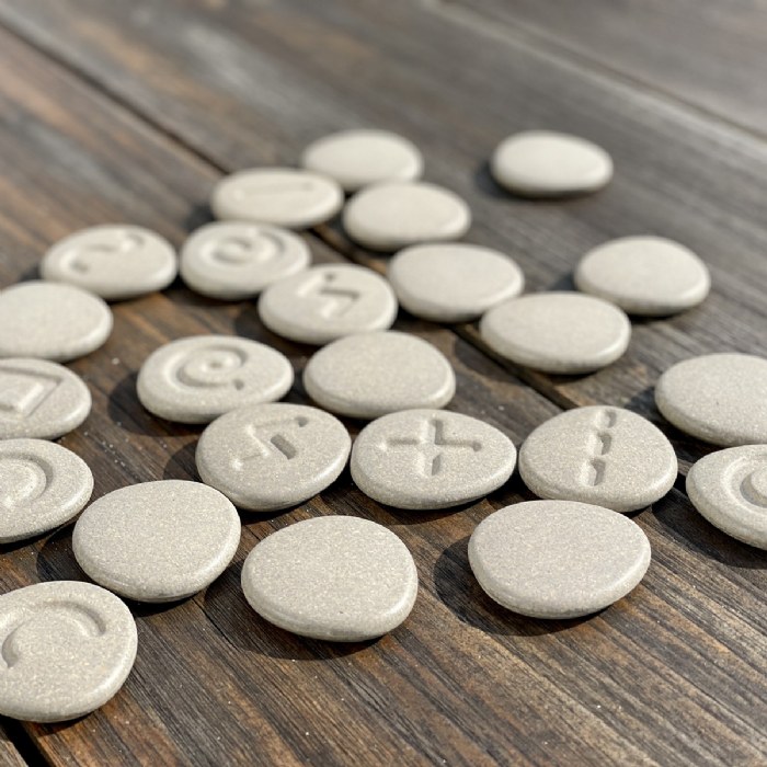 Alternate Image #1 of Eco-Friendly Tactile Matching Stones - 24 Pieces