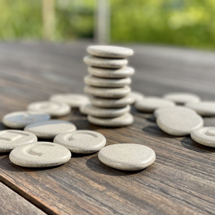 Alternate Image #1 of Eco-Friendly Tactile Matching Stones - 24 Pieces