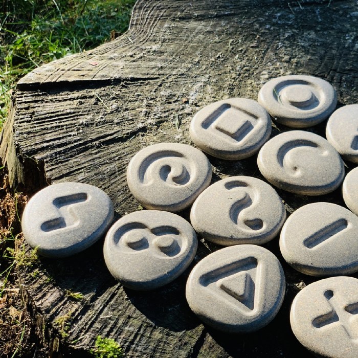 Alternate Image #1 of Eco-Friendly Tactile Matching Stones - 24 Pieces