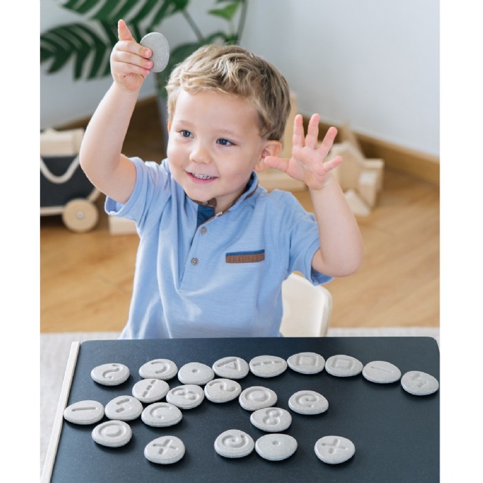 Alternate Image #1 of Eco-Friendly Tactile Matching Stones - 24 Pieces