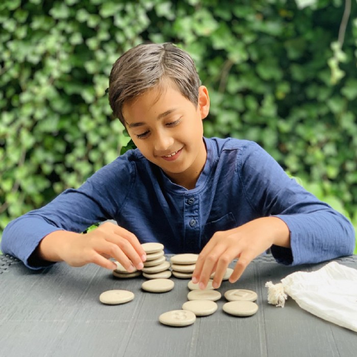 Alternate Image #1 of Eco-Friendly Tactile Matching Stones - 24 Pieces