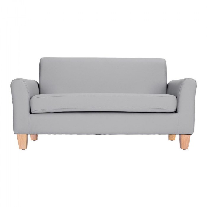 Alternate Image #1 of Sense of Place Gray Vinyl Couch
