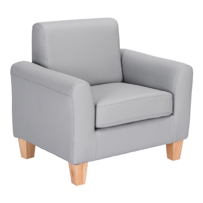 Primary Image of Sense of Place Gray Vinyl Chair