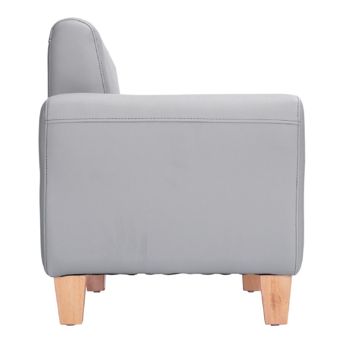 Alternate Image #1 of Sense of Place Gray Vinyl Chair