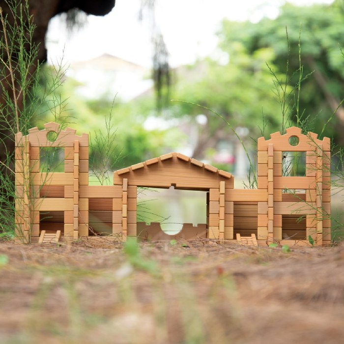 Alternate Image #1 of Tabletop Notch Blocks - Western 129 Piece Set