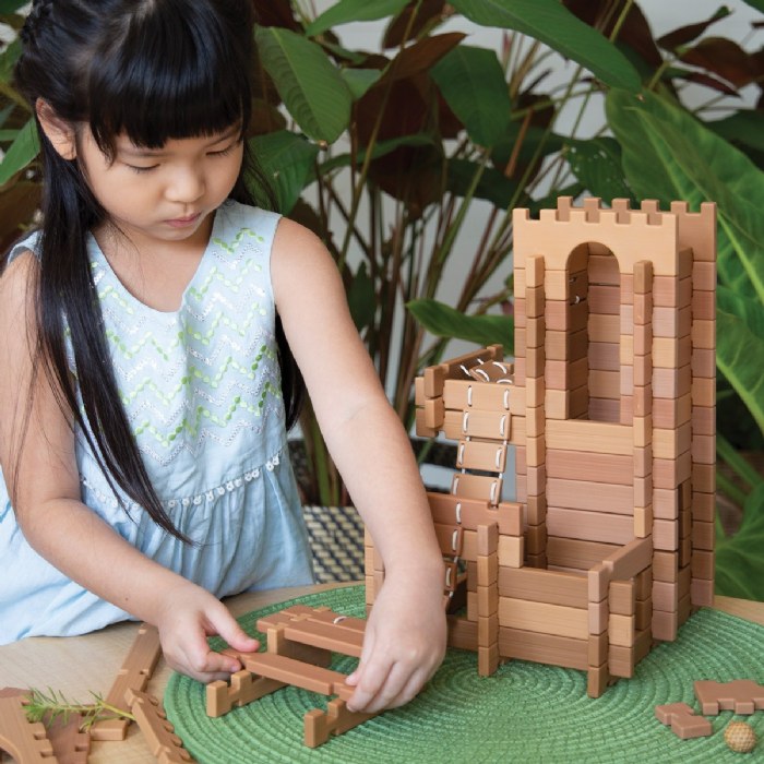 Alternate Image #1 of Tabletop Notch Blocks - Western 129 Piece Set