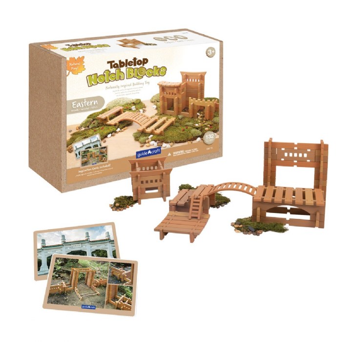 Primary Image of Tabletop Notch Blocks - Eastern 132 Piece Set
