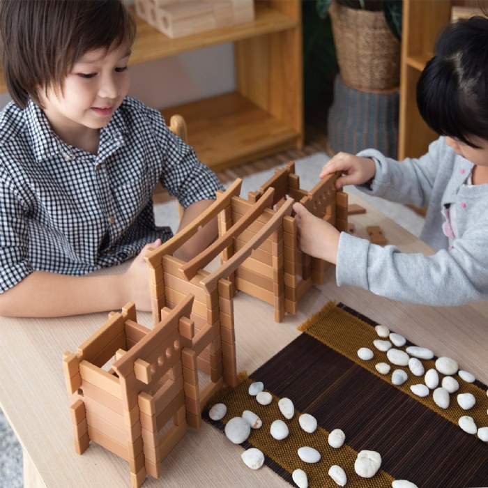 Alternate Image #1 of Tabletop Notch Blocks - Eastern 132 Piece Set