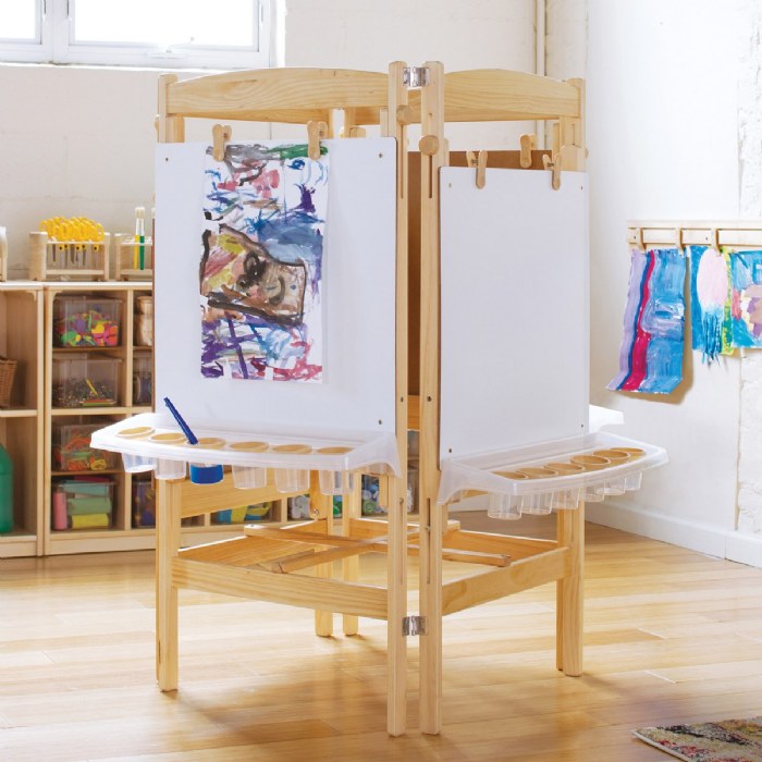 Alternate Image #1 of Kaplan Adjustable 4-Sided Easel