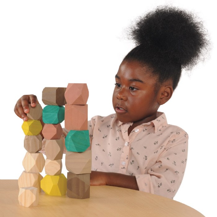 Alternate Image #1 of Towering Wood Stones - 18 Pieces