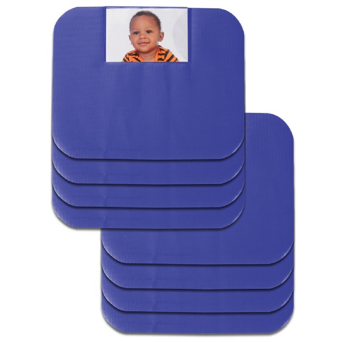 Primary Image of Personalized Dietary Placemats - Blue - Set of 8