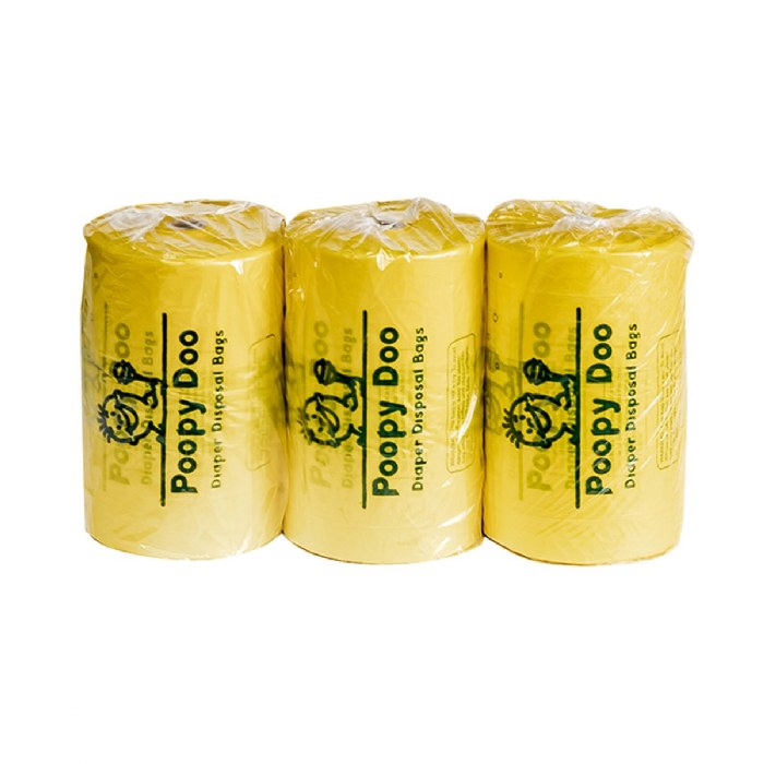 Primary Image of Poopy Doo Diaper Disposable Refill Bags - 3 Rolls - 600 Bags