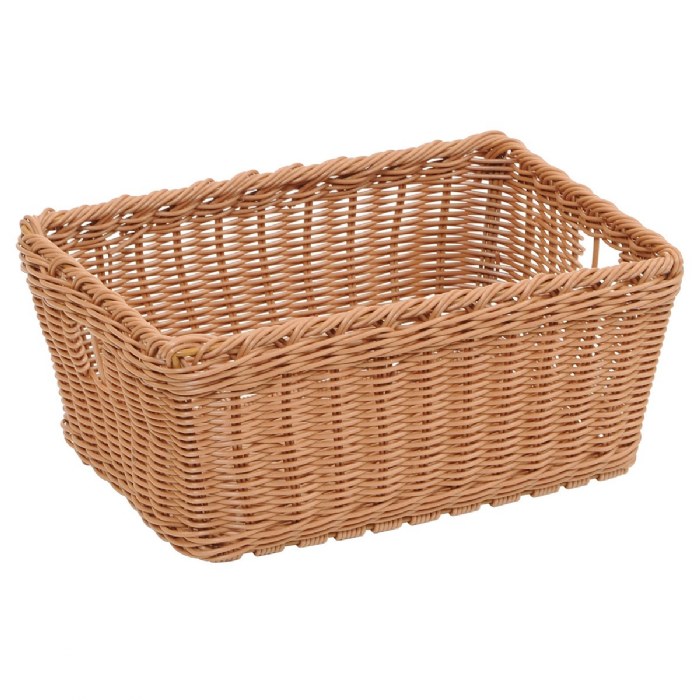 Alternate Image #1 of Washable Wicker Basket with Hand Grips - Small Set of 3
