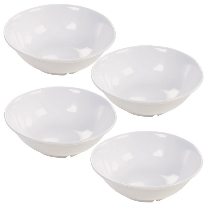 Primary Image of 36 oz. White Footed Serving Bowl - Set of 4