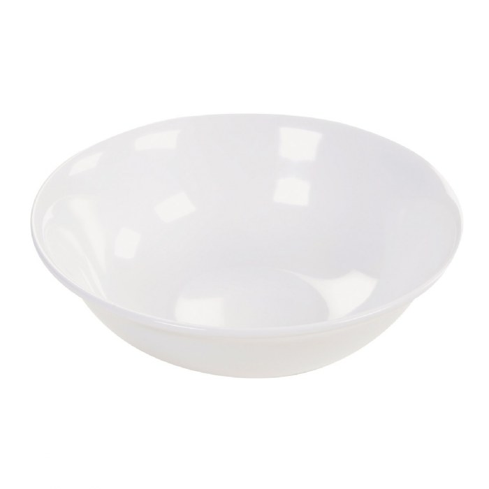 Alternate Image #1 of 57 oz. White Footed Serving Bowl - Set of 4