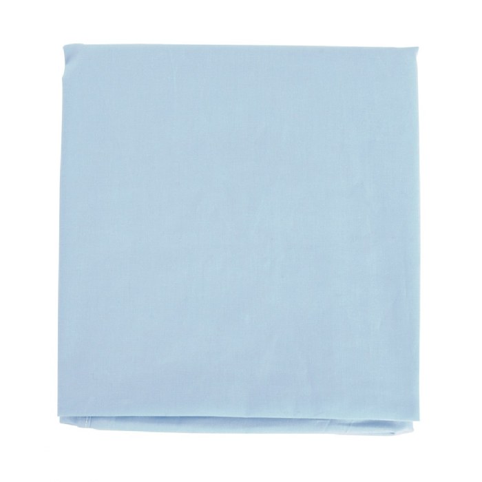 Alternate Image #1 of Cotton Compact Size Crib Sheet  - Blue - Set of 2