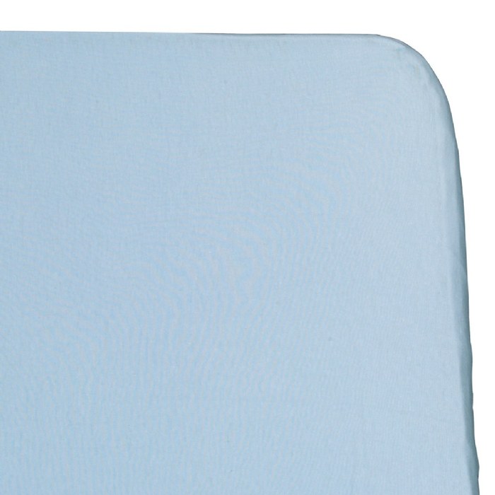 Alternate Image #1 of Cotton Compact Size Crib Sheet  - Blue - Set of 2