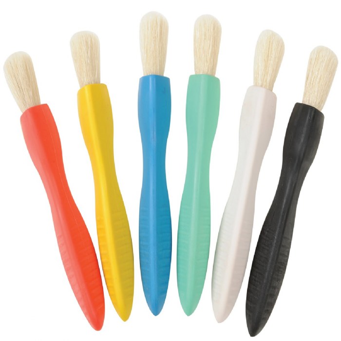 Alternate Image #1 of Triangle Grip Assorted Paint Brushes - Set of 12