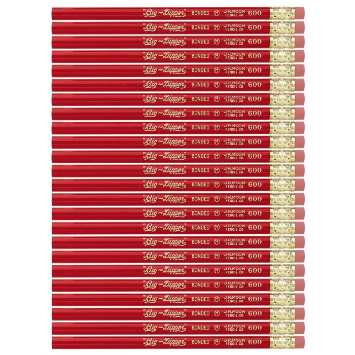 Primary Image of Big Dipper Large-Grip Pencils with Erasers - 2 Dozen