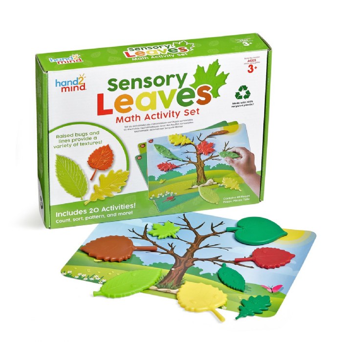 Alternate Image #1 of Sensory Leaves Math Activity Set