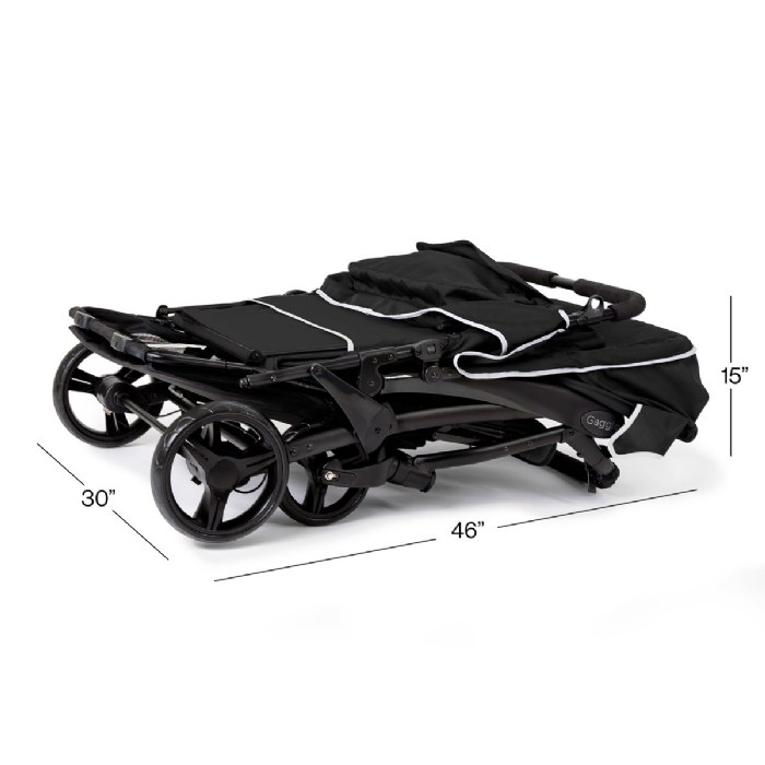 Alternate Image #1 of Gaggle&reg; Odyssey 4-Seat Quad Stroller - Black