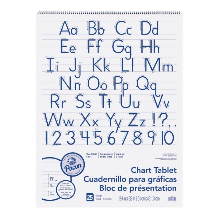 Primary Image of Flip Chart Tablets 24" x 32" 1.5" Rule - White Paper