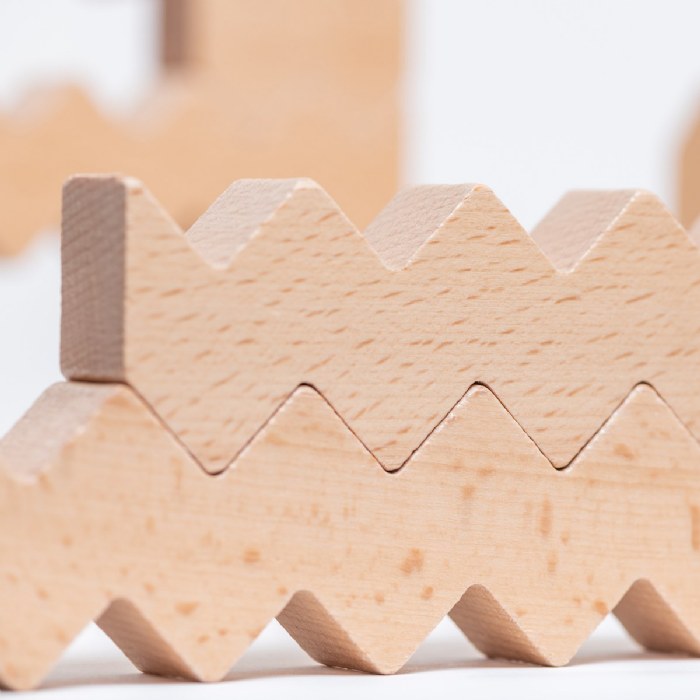 Alternate Image #1 of ZigZag Wooden Block Set - 30 Pieces