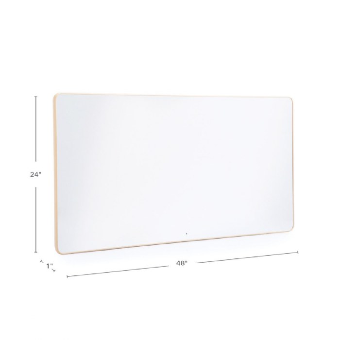 Alternate Image #1 of Rectangle Mounted Wall Mirror