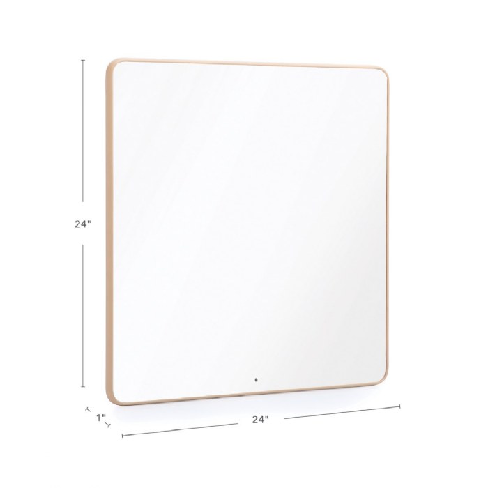 Alternate Image #1 of Square Mounted Wall Mirror