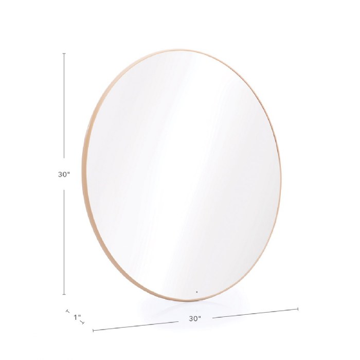Alternate Image #1 of Circular Wall Mounted Mirror
