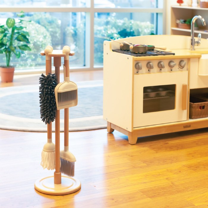 Alternate Image #1 of Modern Pretend Play Cleaning Set with Stand