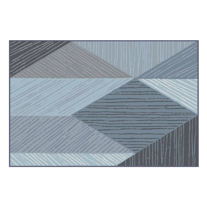 Primary Image of Sense of Place Geometric Carpet - Blue - 6' x 9' Rectangle