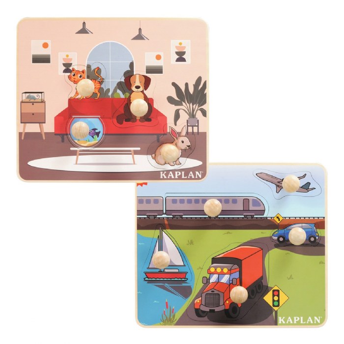 Alternate Image #1 of Kaplan Jumbo Knob Puzzles - Set of 7